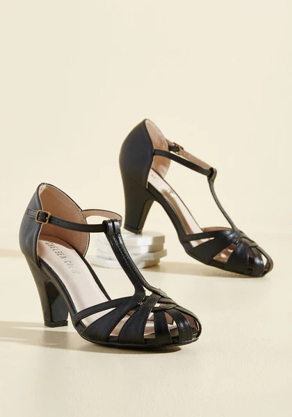 There Chic Goes Heel in Black | ModCloth