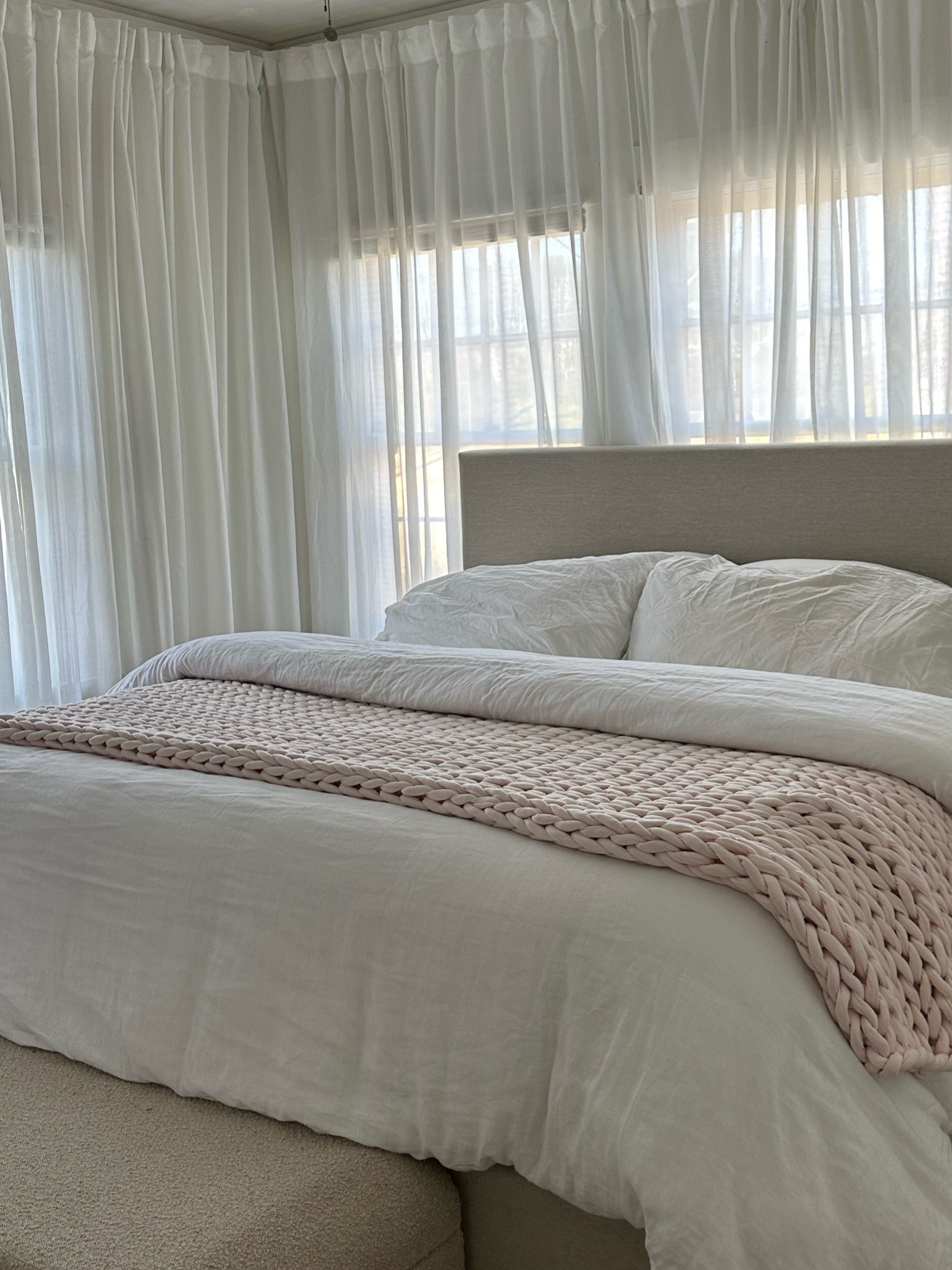 I use two comforters to make it look extra fluffy! 

#LTKhome