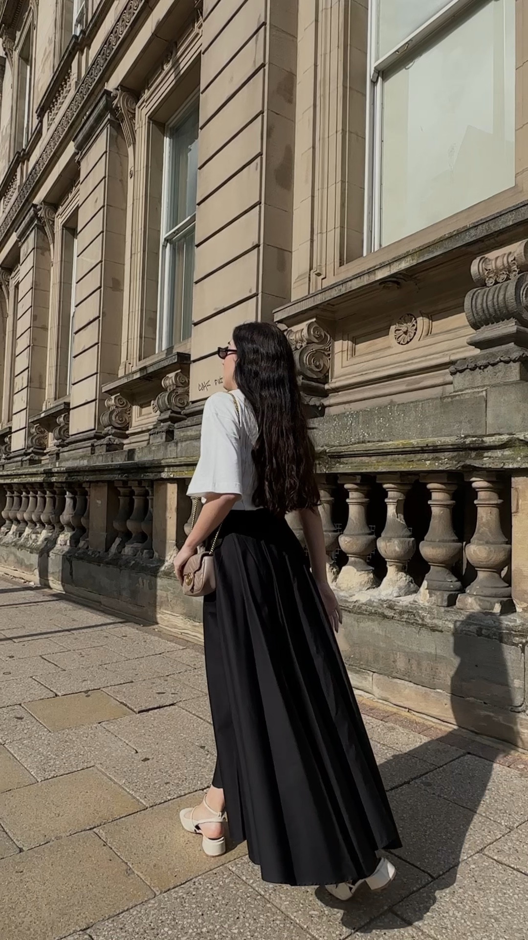Obsessed with this skirt!
Black circular skirt, crochet detail t-shirt, slingback shoes, gucci mini marmont bag

#LTKeurope #LTKFind #LTKstyletip