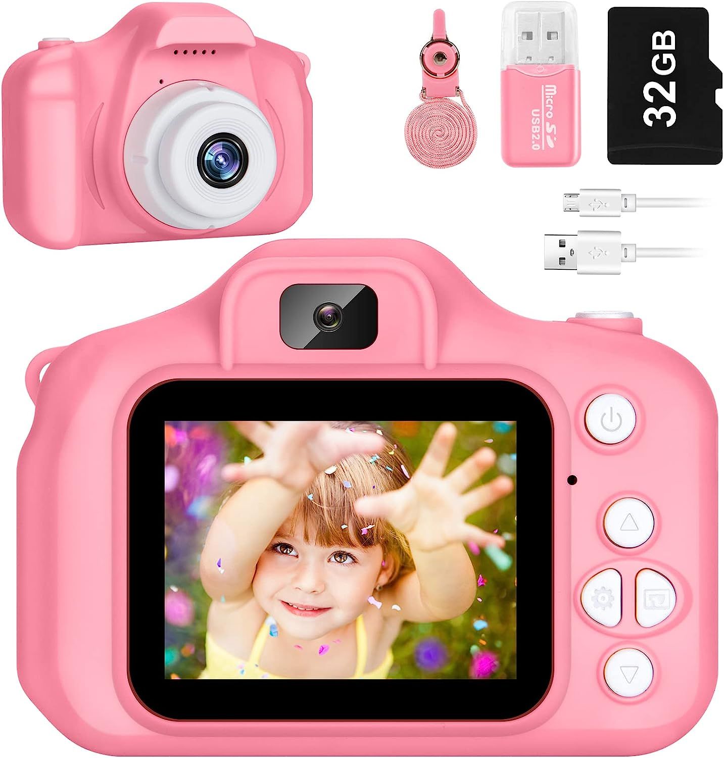 Kids Camera for Boys and Girls, SINEAU Digital Camera for Kids Toy Gift, Toddler Camera Christmas... | Amazon (US)