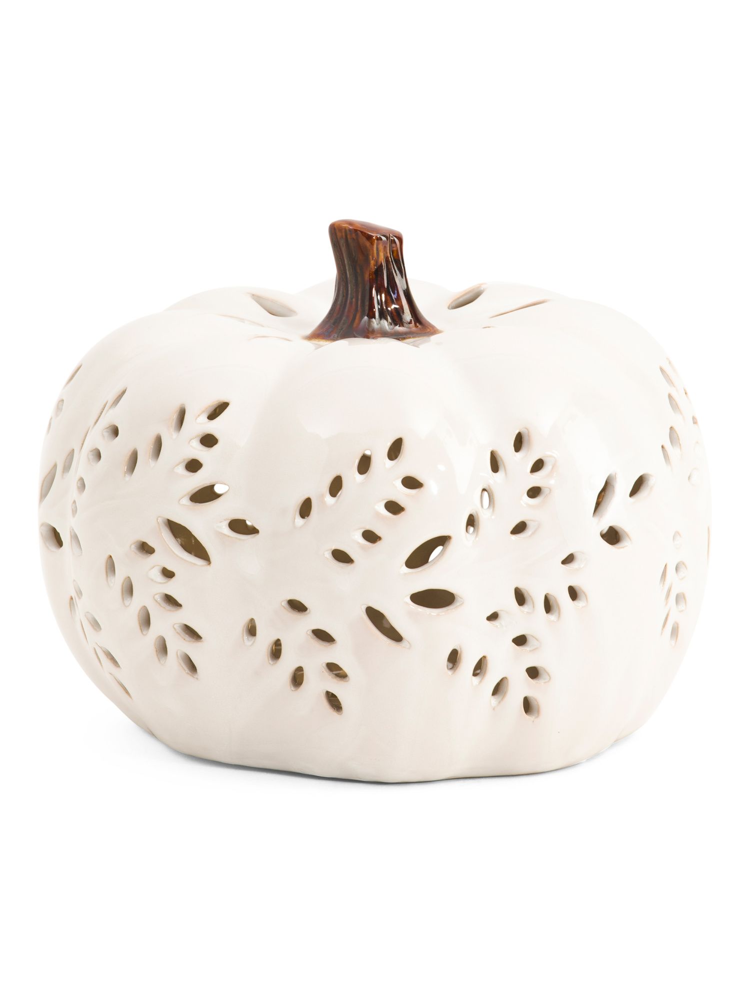 8in Led Ceramic Pumpkin | TJ Maxx