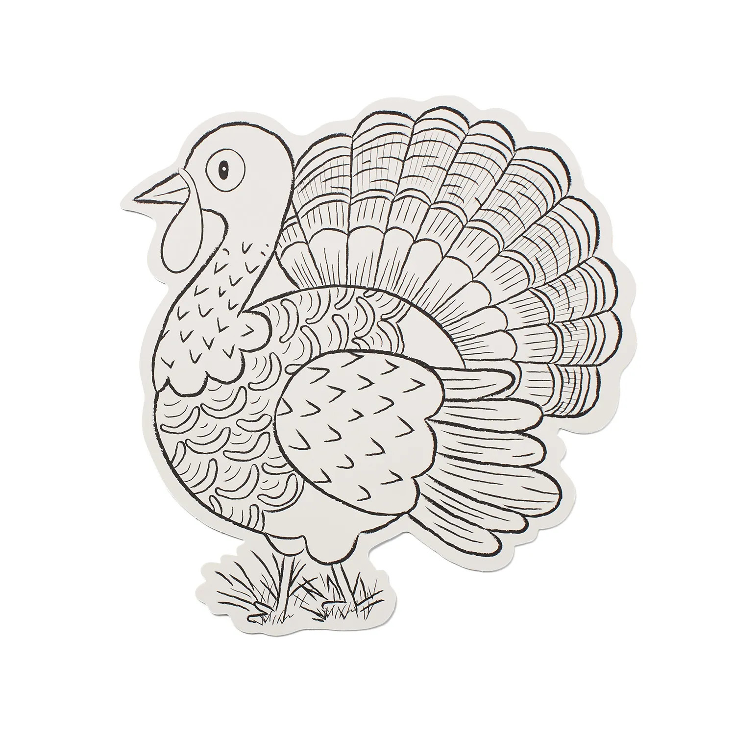 Sur La Table Thanksgiving Color-In Turkey Placemat, Set of 12 | Sur La Table