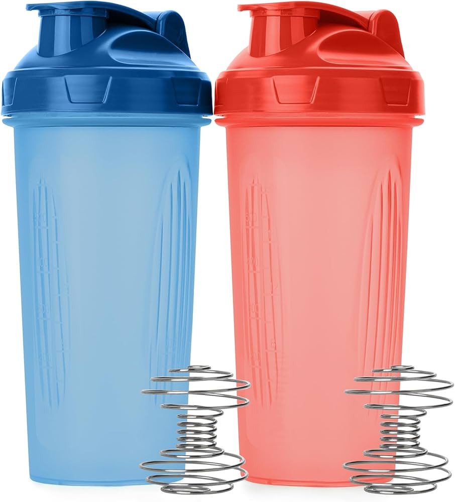 Mr. Pen- Protein Shaker Bottles, 2 Pack, 28 oz, Shaker Bottles with Leak-Proof Flip-Top Lid, Wire... | Amazon (US)