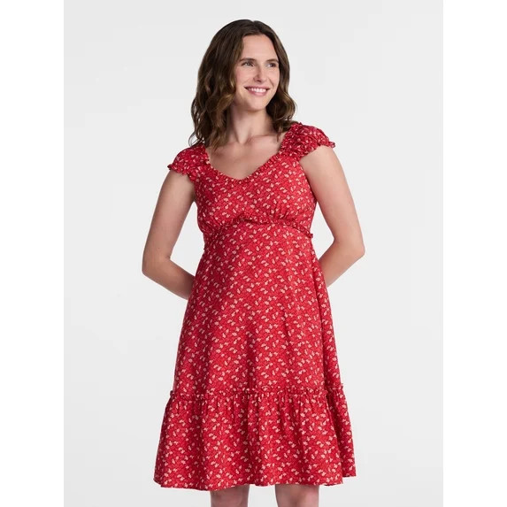 Time and Tru Women’s Empire Waist Mini Dress, Sizes XS-XXXL | Walmart (US)