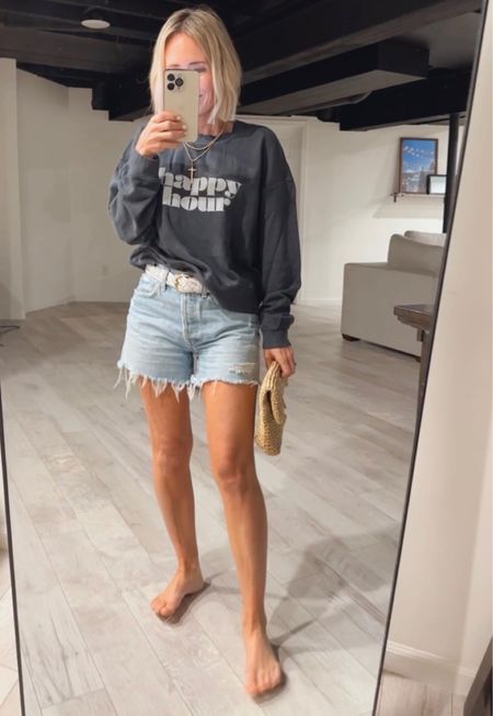 Old Navy, sweatshirt - I sized up to a medium, jean shorts, new arrivals
On sale, 

#LTKstyletip #LTKFind #LTKunder50