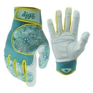 Digz Gardener Large Glove, Green | The Home Depot