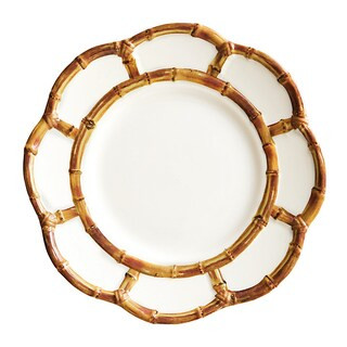 Jacqueline Bamboo Melamine Plates Set of 4 for Outdoor & Indoor Use | Ballard Designs, Inc.