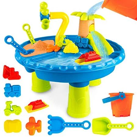 UNIH Beach Toys Sand Toys Set, Sand and Water Table Sand Molds Beach Tool Kit,17.9 ''x 17.9 ''x 15.7 | Walmart (US)