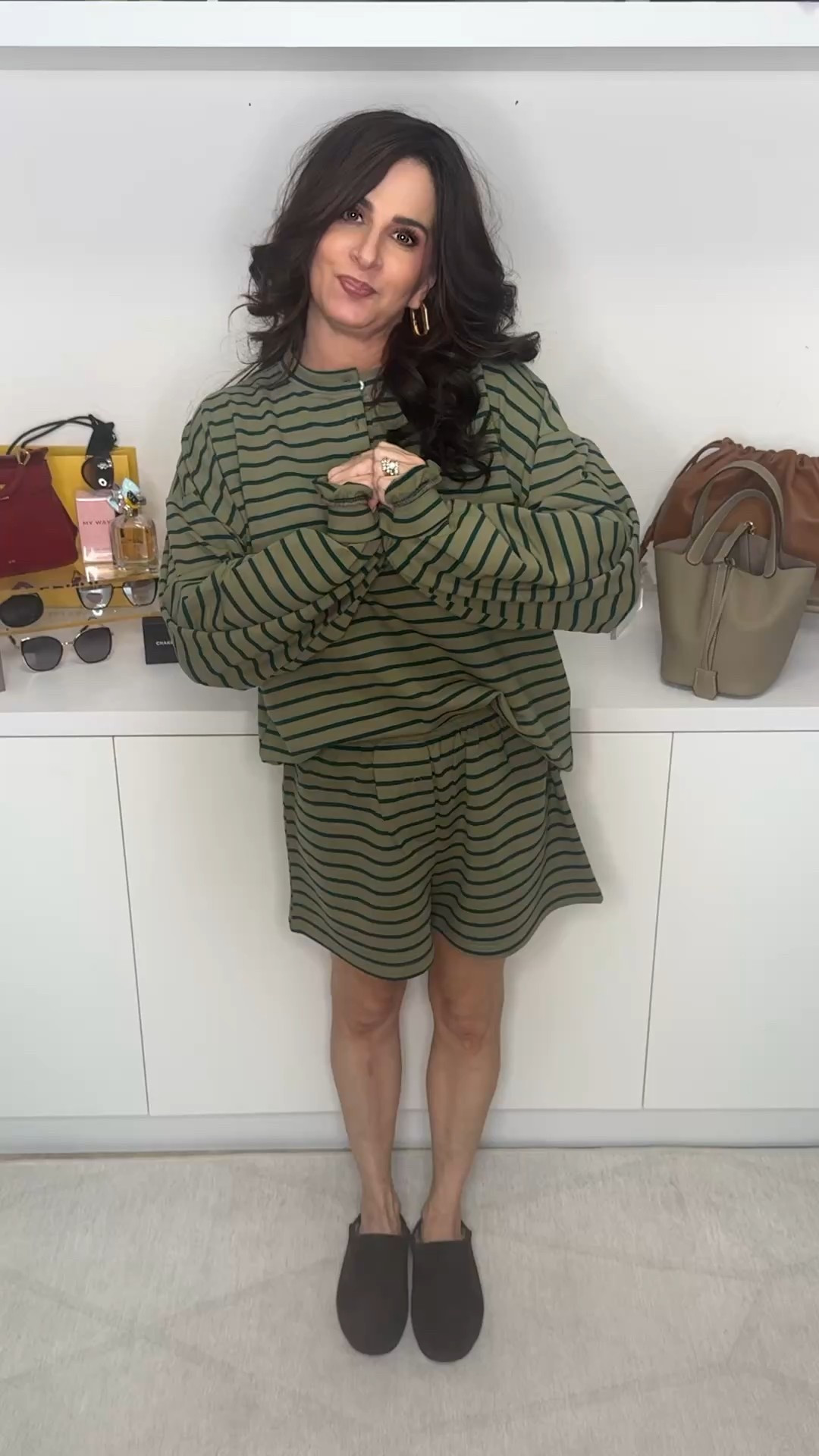 Such a cute and comfy loungewear set. Sold separately. Several color combinations available. I am wearing a s/m. #loungewearset 

#LTKootd #LTKOver40 #LTKPetite