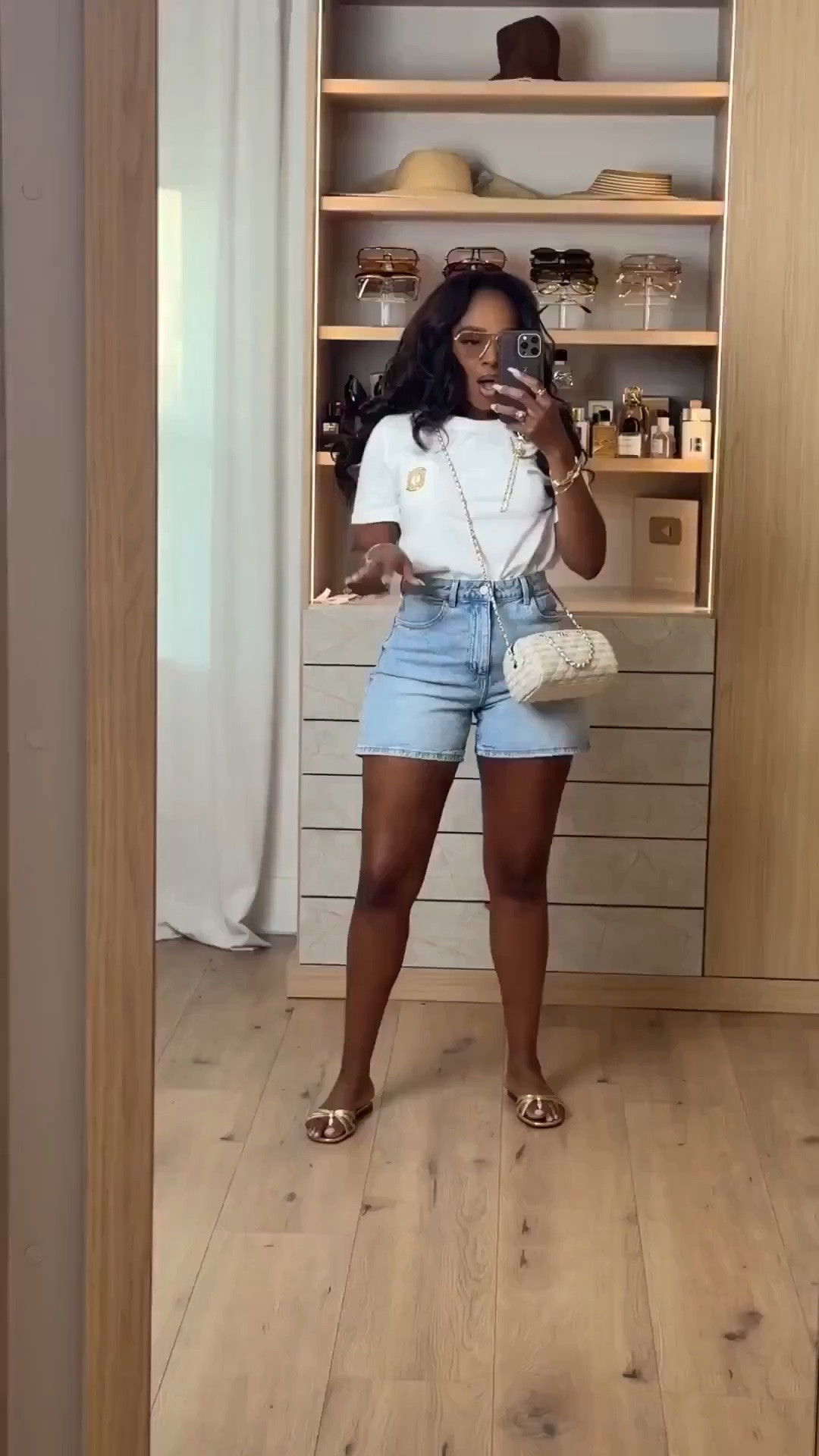 Hi babes!

This is one of those simple everyday outfits that never fails 🤍 A classic white tee with light wash denim shorts always gives that effortless clean girl look while still feeling comfy and easy to wear.

Where to wear this:
Errands
Coffee runs
Travel days
Casual brunch
Everyday summer outfits

I love basics like this because every piece can be styled so many different ways — making the cost per wear so worth it while still looking put together every time.

Everything is linked below

xx Kira | Kira’s Fashion Finds

34D - 27 - 40 | size small or 4

#LTKgrwm #LTKootd #LTKvlog