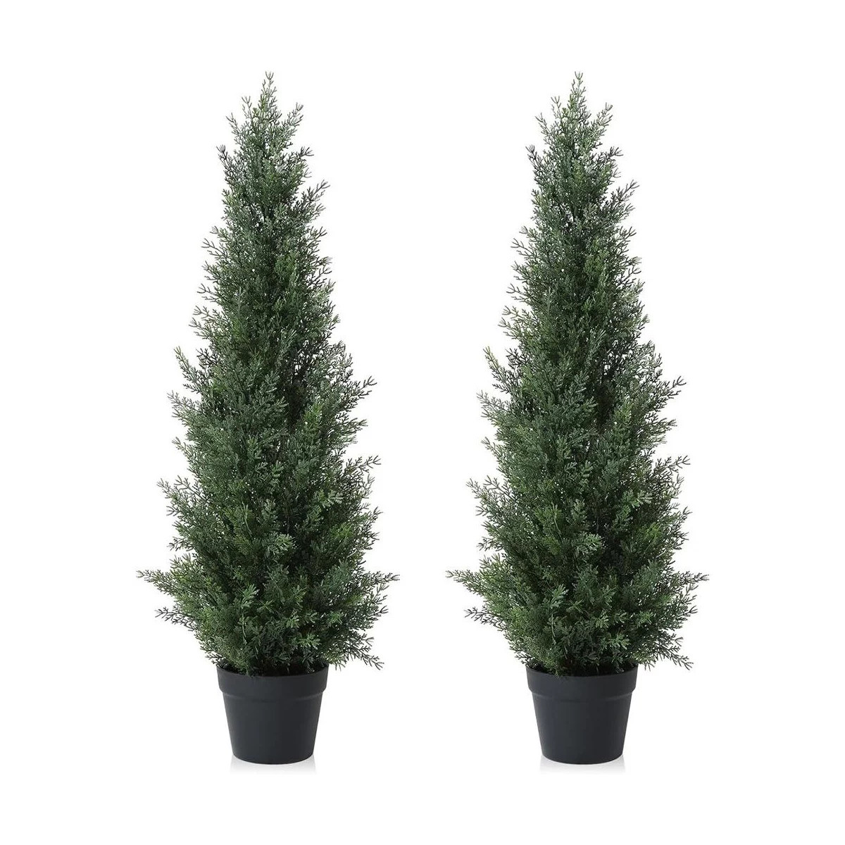 3-5FT Artificial Cedar Topiary Trees for Indoor and Outdoor UV Protection Christmas Trees for Hom... | Target