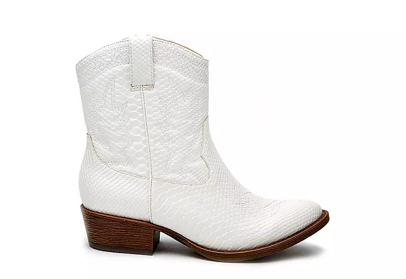 Coconuts Womens Pistol Western Boot - White | Rack Room Shoes
