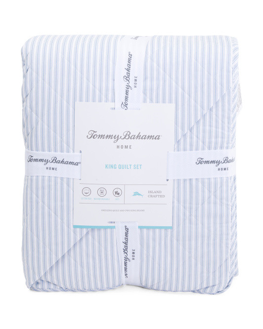 Makena Stripe Quilt Set | TJ Maxx