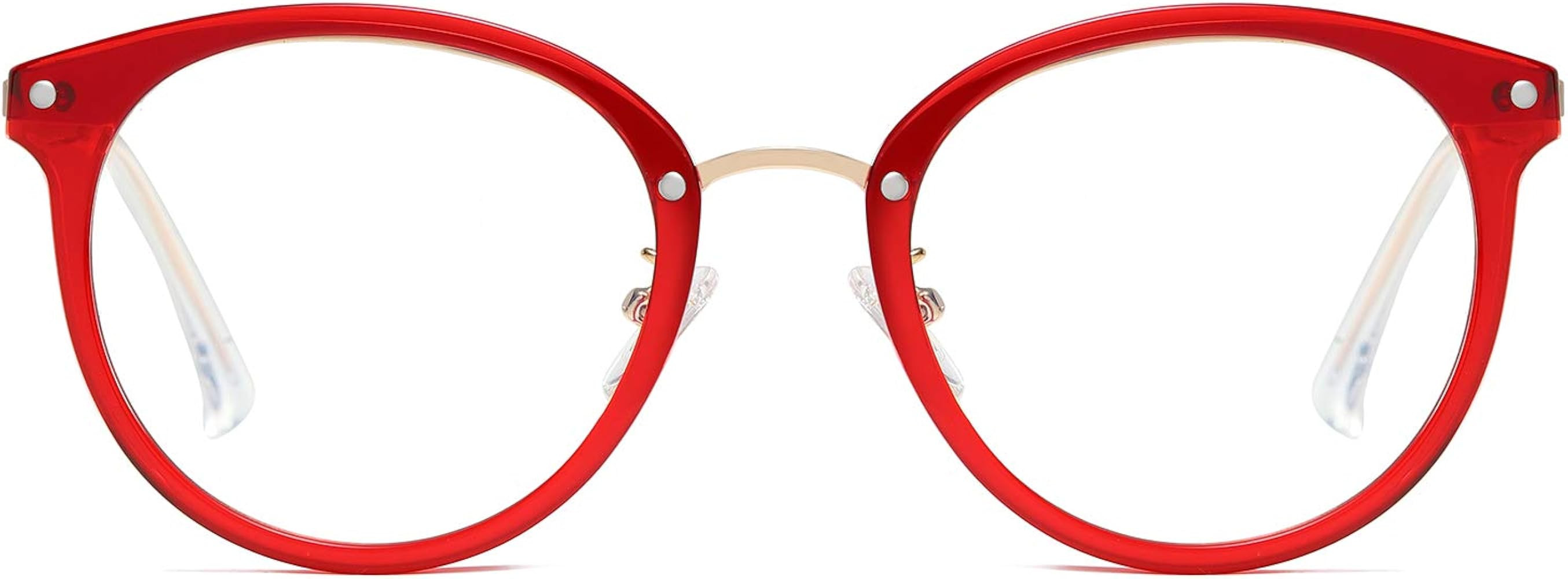 Retro Round Blue Light Blocking Glasses TR90 Computer Eyeglasses Ashley SJ9001 | Amazon (US)