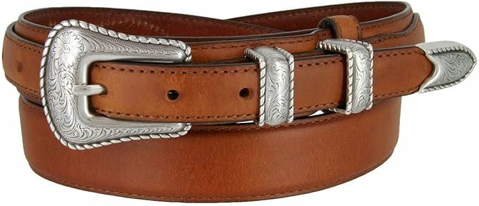 Belts.com Western Buckle Belt Oil Tanned Genuine Leather Ranger Belt 1-3/8"(35mm) Taper to 3/4"(1... | Amazon (US)