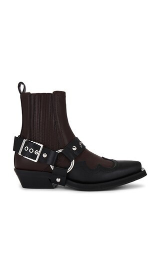 Ganni BOTTINES WESTERN WESTERN en Chocolate. Taille 39. Also en 38. | Revolve Clothing (Global)