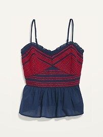 Embroidered Smocked Cami Blouse for Women | Old Navy (US)