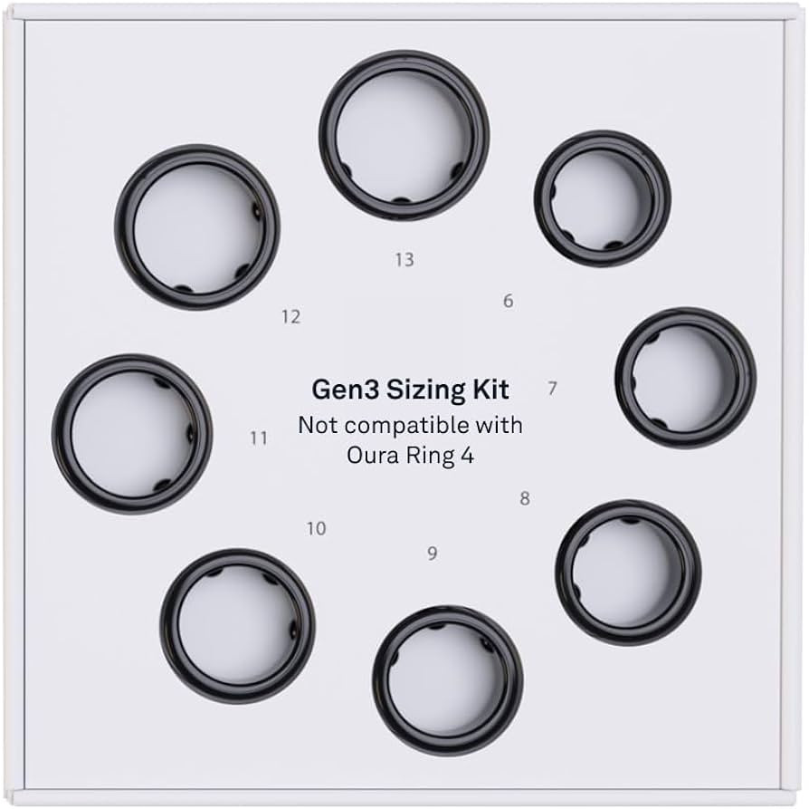 Oura Ring Gen3 Sizing Kit - Size Before You Buy The Oura Ring Gen3 - Unique Sizing - Receive Cred... | Amazon (US)