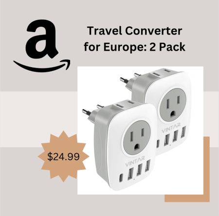 The best travel power adaptor for Europe! Two pack from Amazon only $24.99

Europe travel, Europe essentials, packing for Europe,  travel essentials, vacation essentials, travel packing guide, travel converter, Amazon finds, shop amazon

#LTKunder50 #LTKtravel #LTKeurope