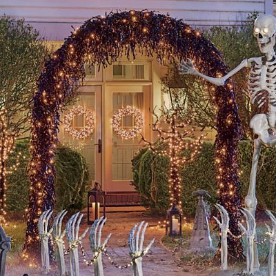 Pre-lit Halloween Arch | Grandin Road