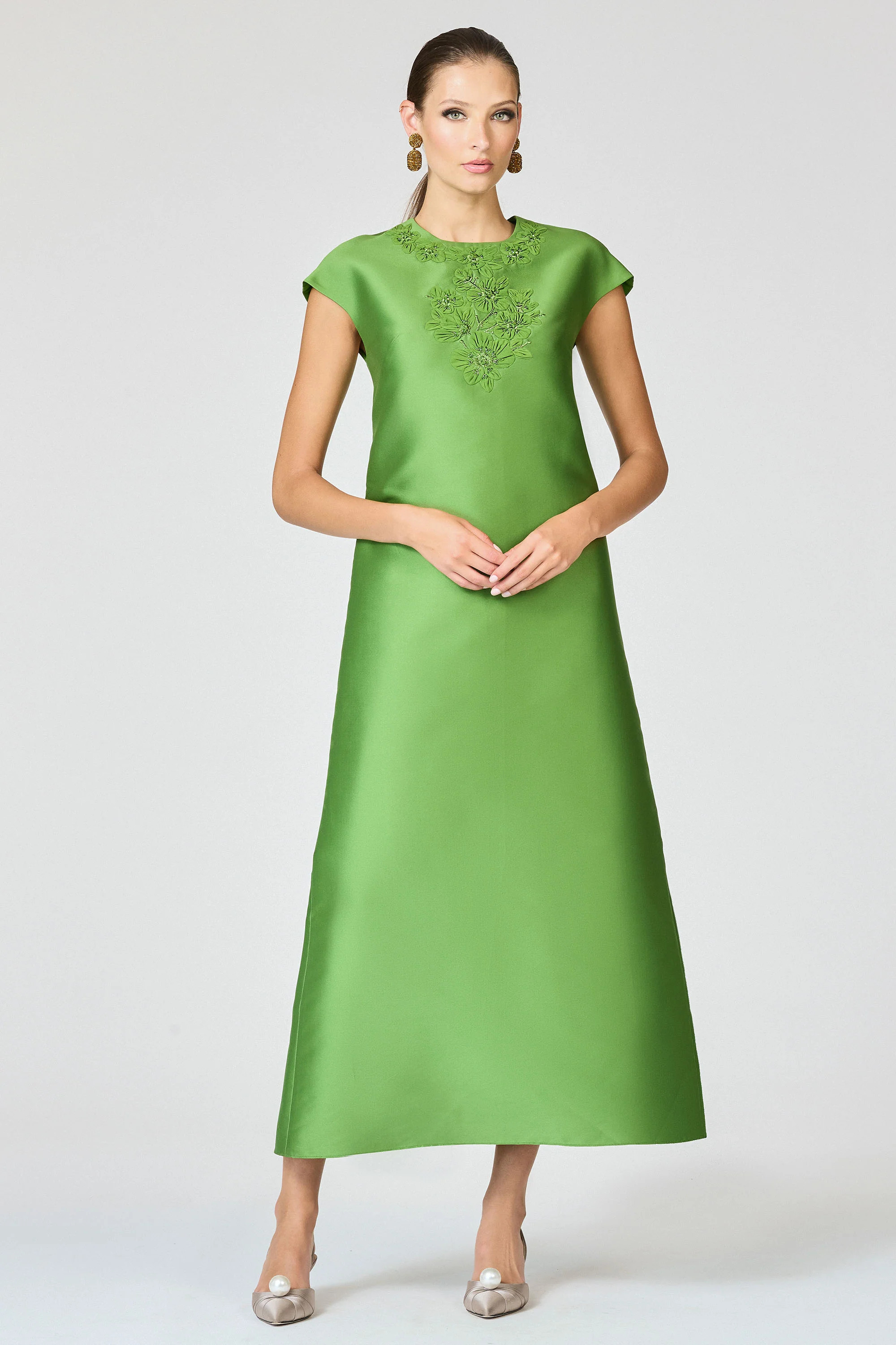 GWENDOLYN GOWN - GREEN GARNET | Sachin and Babi
