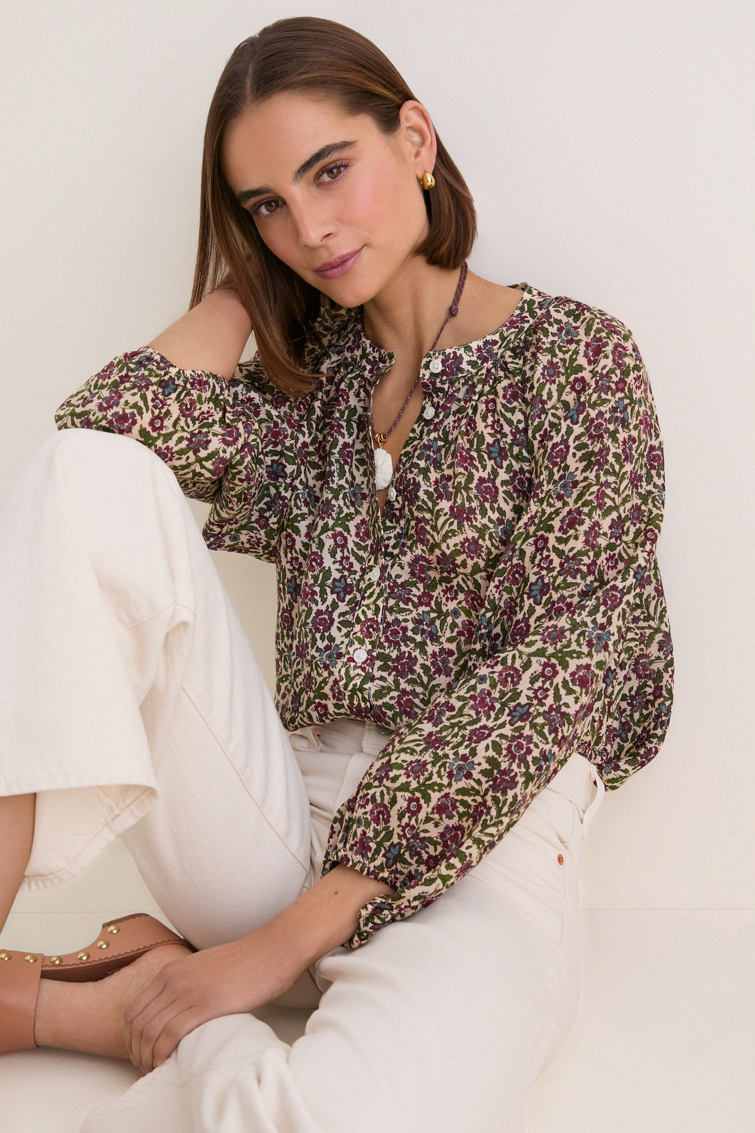 Calico Garden Sawyer Blouse | Tuckernuck (US)