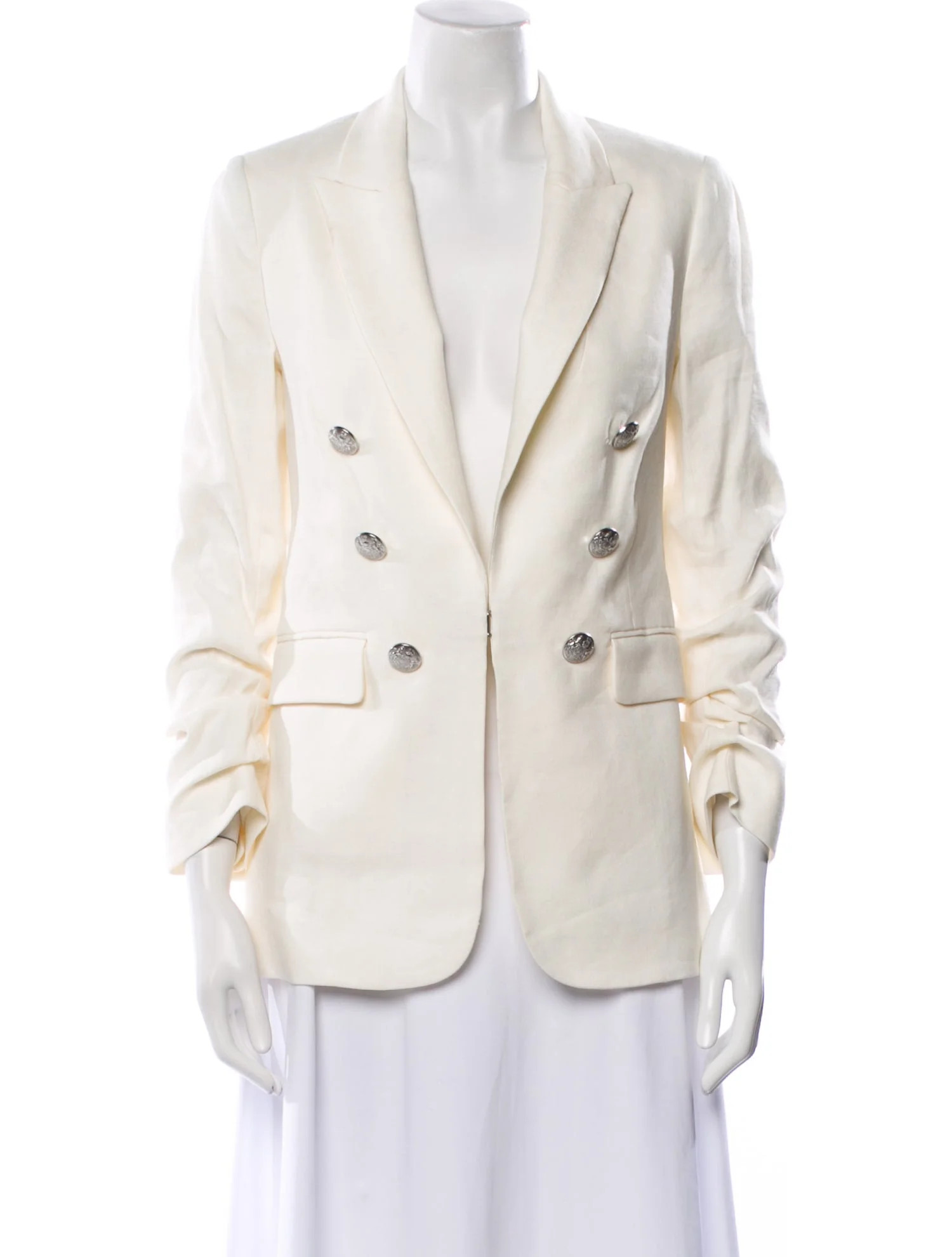 Veronica Beard Linen Blazer - White Jackets, Clothing - WV1391720 | The RealReal | The RealReal