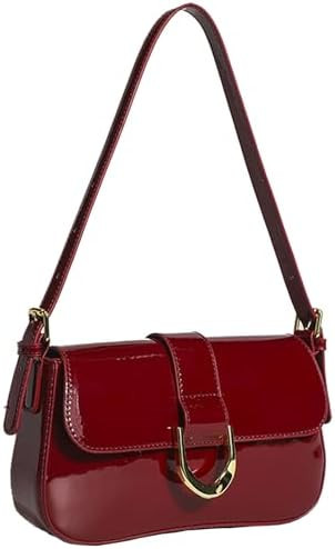 Small Shoulder Bag for women,Crossbody Purses,Leather Tote Handbag Clutch Hobo Purse,with Zipper ... | Amazon (US)