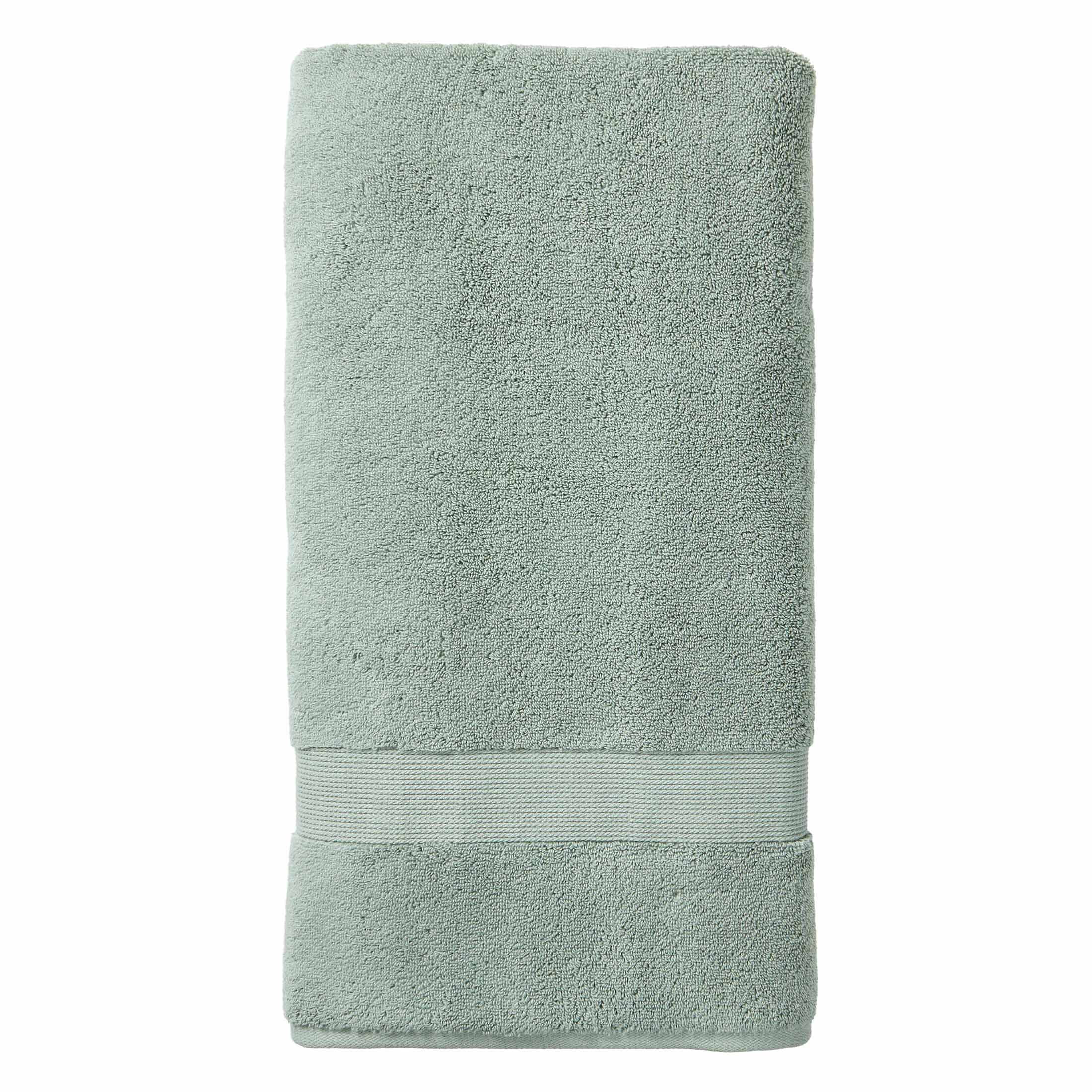 Better Homes & Gardens Signature Soft Solid Cotton Bath Sheet, Green River | Walmart (US)
