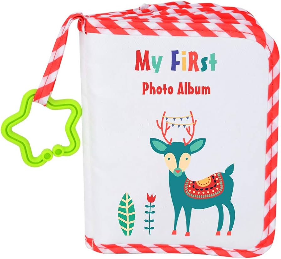 Baby Photo Album Soft Cloth Photo Book First Year Memory Album Shower Gift for Babies Newborns To... | Amazon (US)