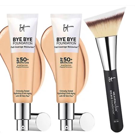 IT Cosmetics Bye Bye SPF50 Foundation Moisturizer Duo w/Luxe Brush 
Sale Price $65
($137.00 If Purchased Separately)
S&H: $3.50

#LTKunder100 #LTKsalealert #LTKbeauty