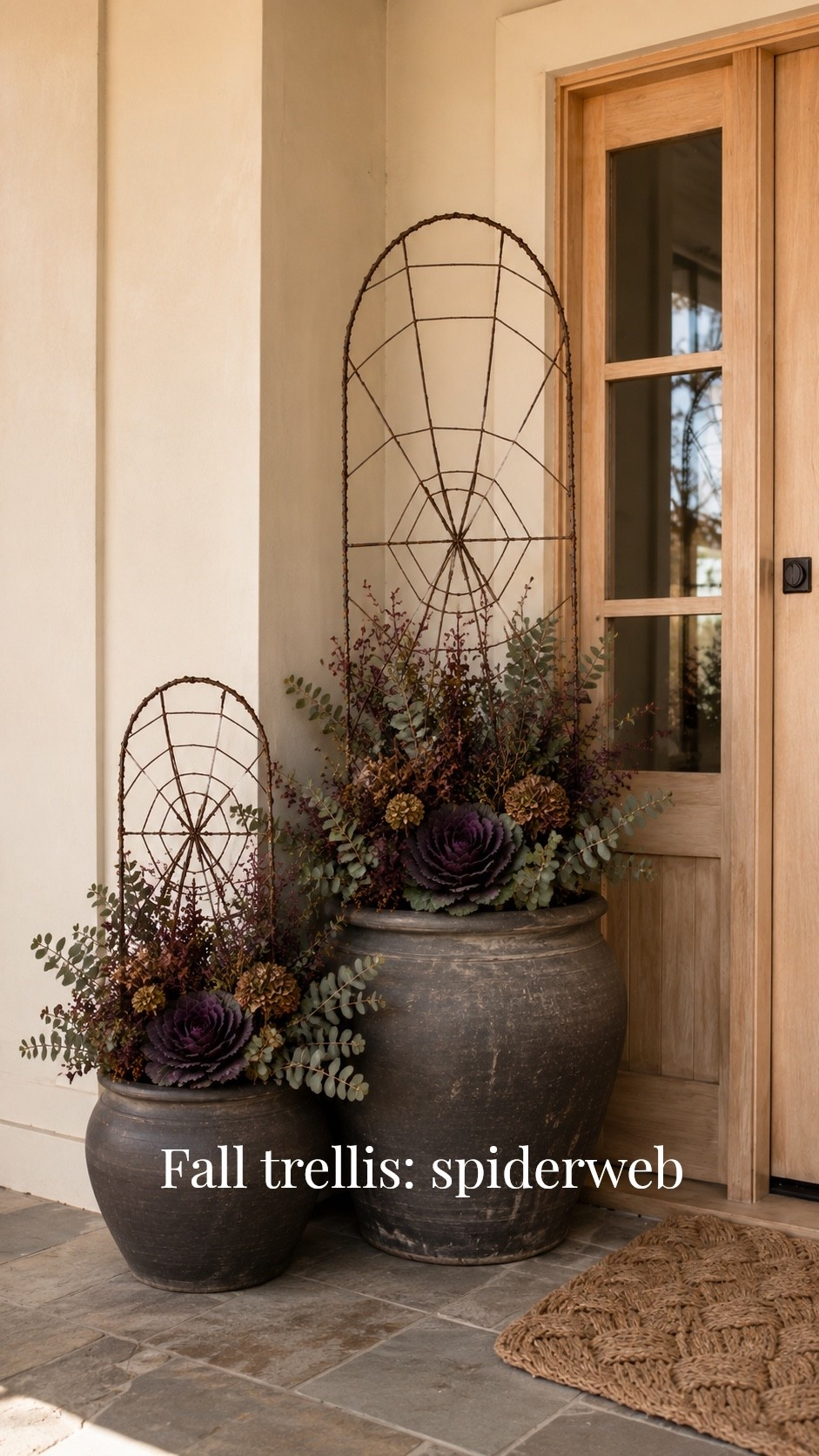 This fall trellis idea is adorable. It looks like a spiderweb would be great by your entry or even your garden.

#LTKSaleAlert #LTKHome