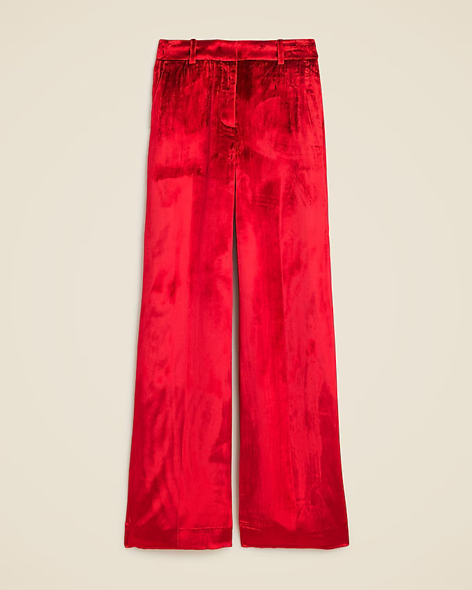 Carolina pant in drapey velvet | J. Crew US