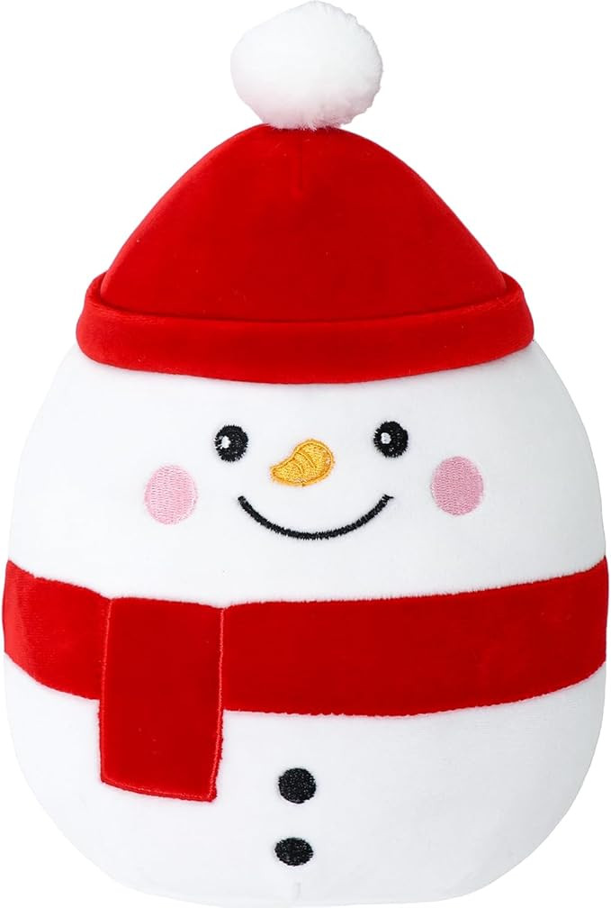Snowman Plush Toy Snowman Stuffed Animal Cute Christmas Snowman Plushies Pillow Soft Plushie Doll... | Amazon (US)