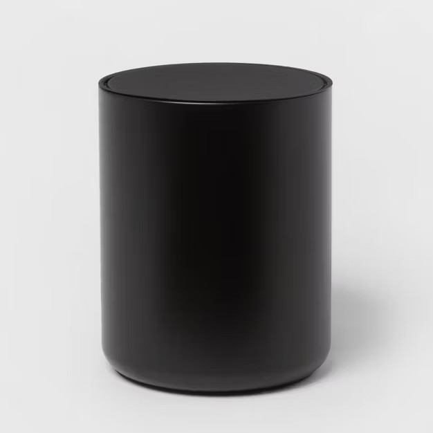 Metal Waste Can Black - Threshold™ | Target