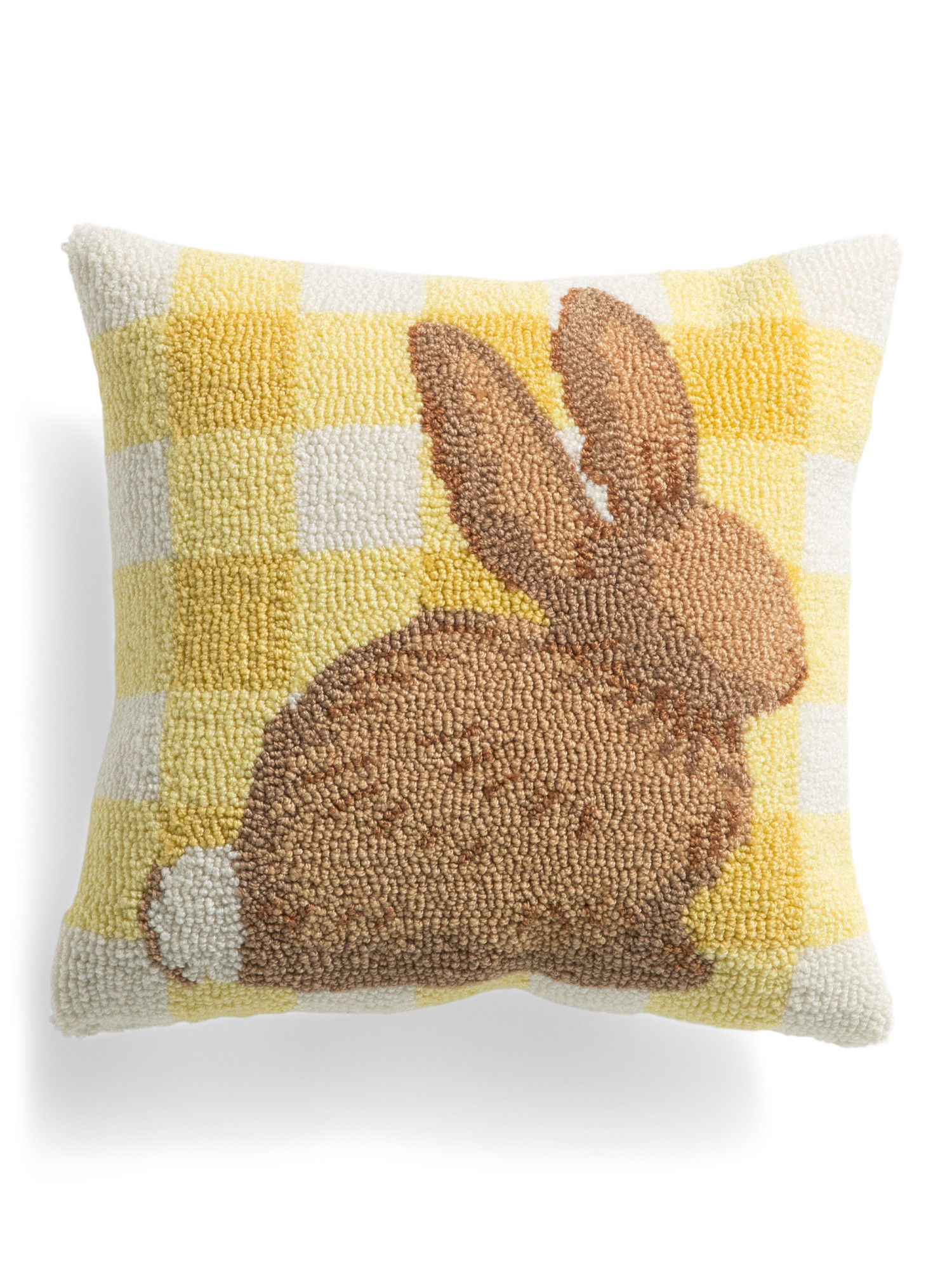 16x16 Hooked Plaid Bunny Pillow | Throw Pillows | Marshalls | Marshalls