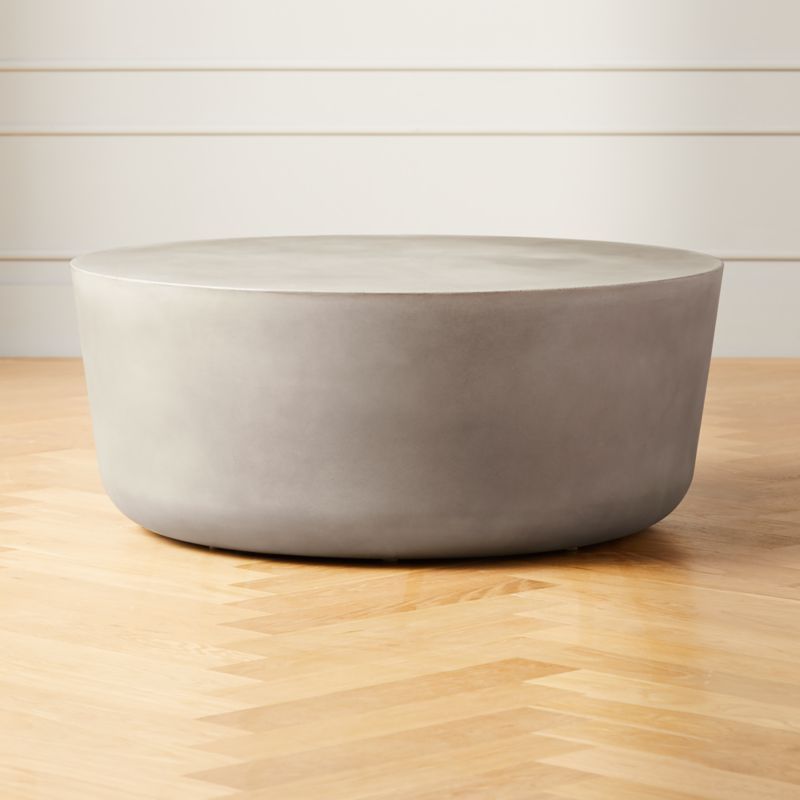 Cap Grey Cement Coffee Table + Reviews | CB2 | CB2