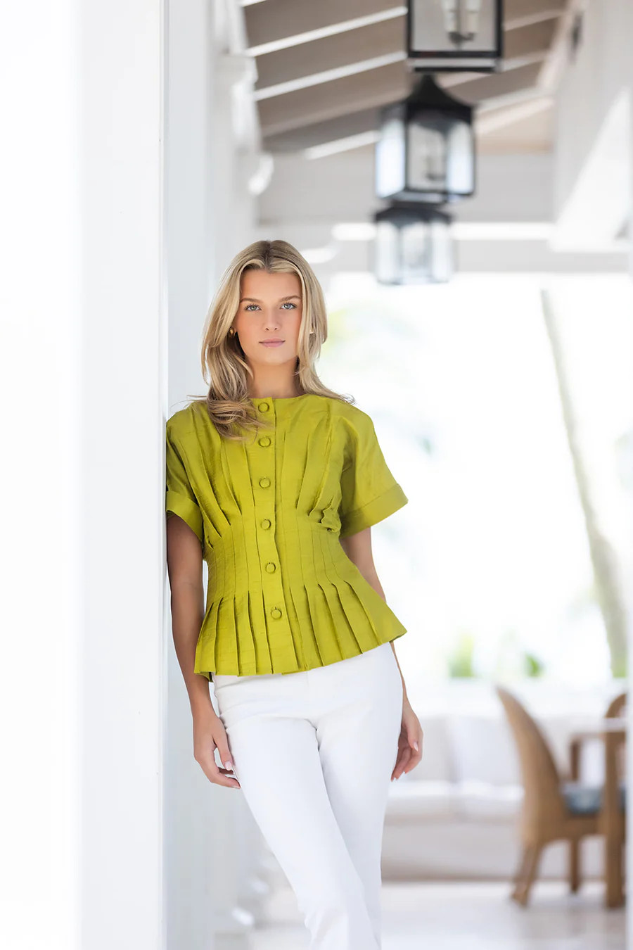 Sabrina Top - Pear | Julia Amory