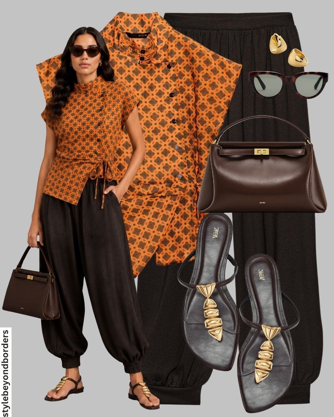 Printed top outfit styling 🤎💫




Tags: printed top, brown trousers, brown sandals, brown bag, holiday outfit, chic outfit

#LTKstyletip #LTKsummer #LTKtravel