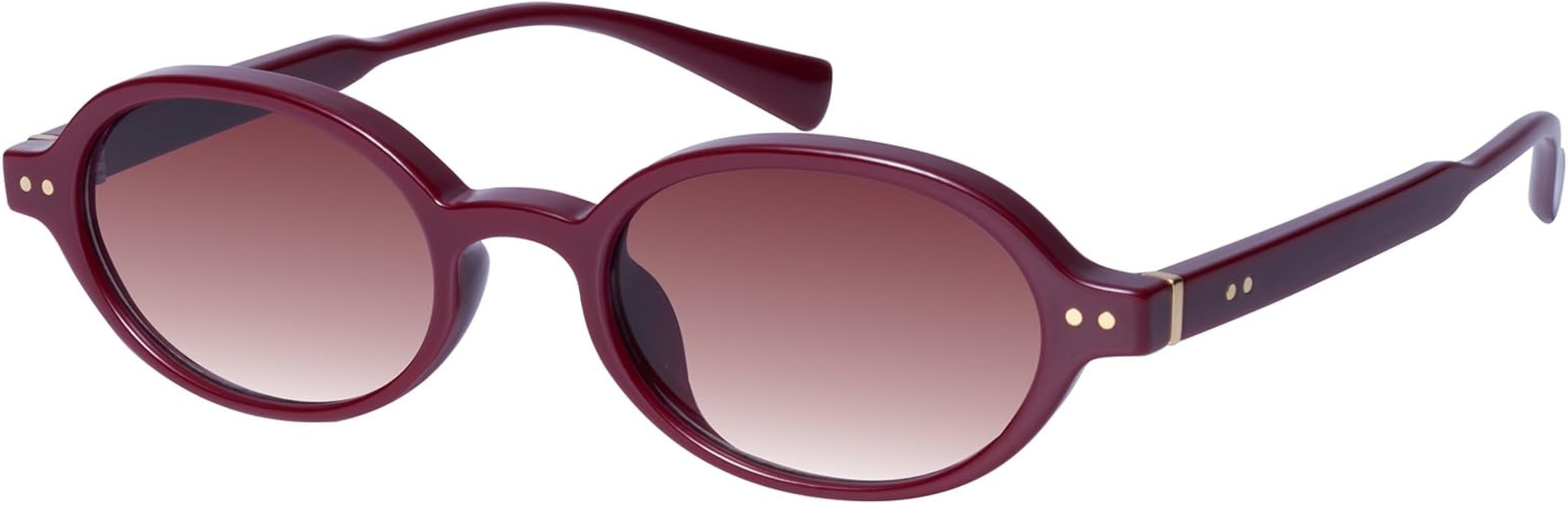 mosanana Retro Oval Sunglasses for Women Small Trendy 2026 90s Sunnies MS52596 | Amazon (US)