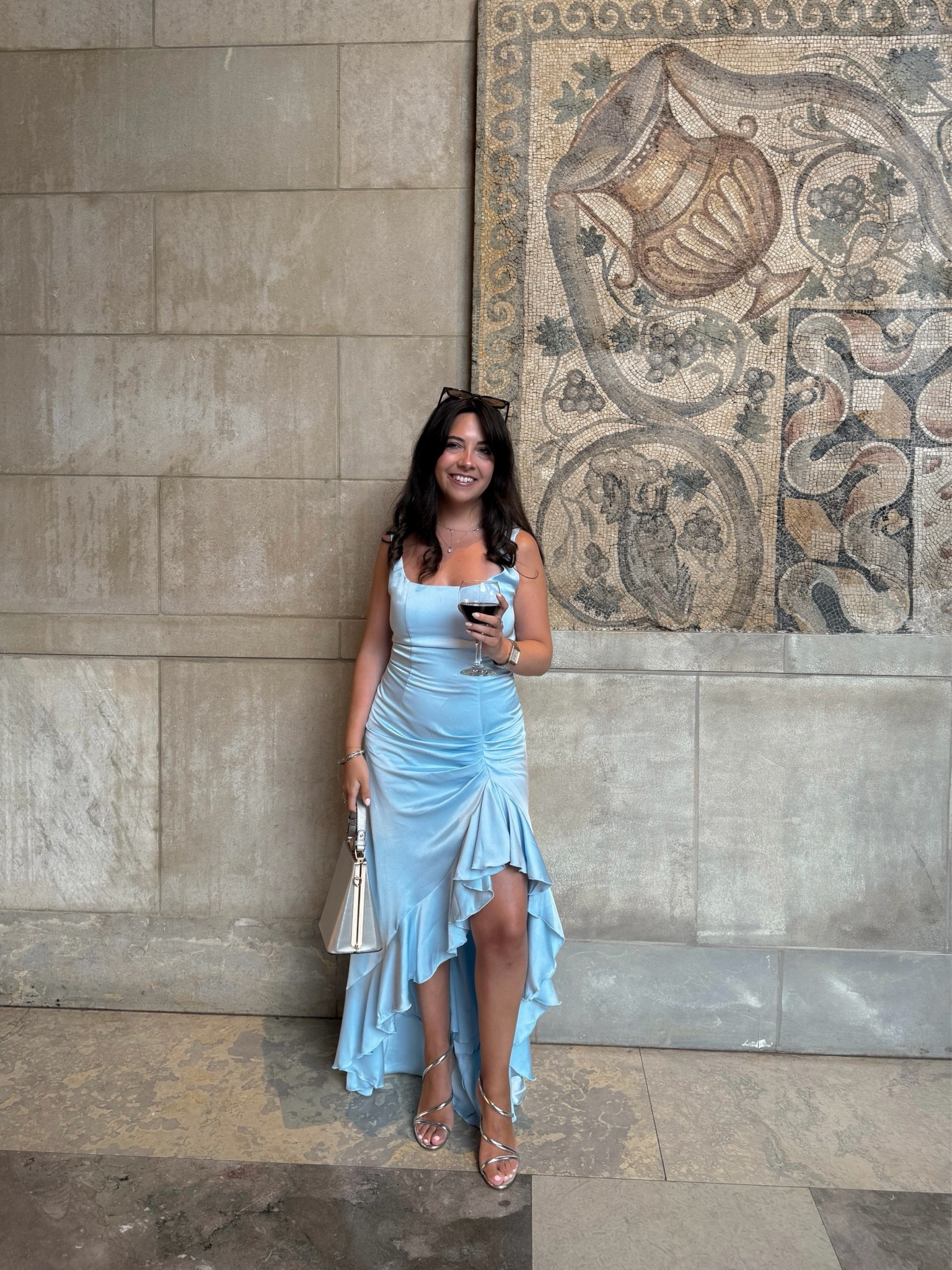 Wedding guest dressing, but make it something blue 🩵✨ This dreamy blue satin high-low dress was made for twirling around the dance floor. Paired with silver strappy heels and a matching bag for an easy summer wedding guest look.

#LTKSeasonal #LTKWedding