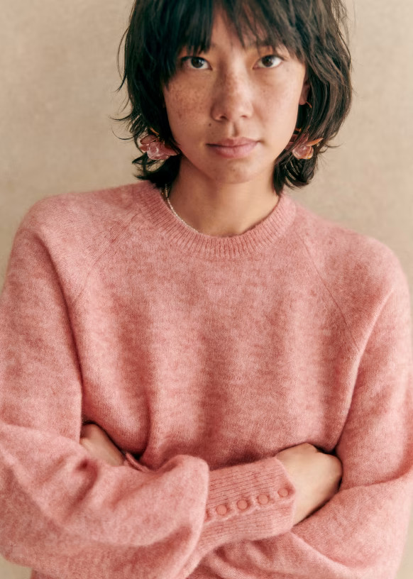 Louise Jumper - Wisteria - Super kid mohair - Sézane | Sezane Paris