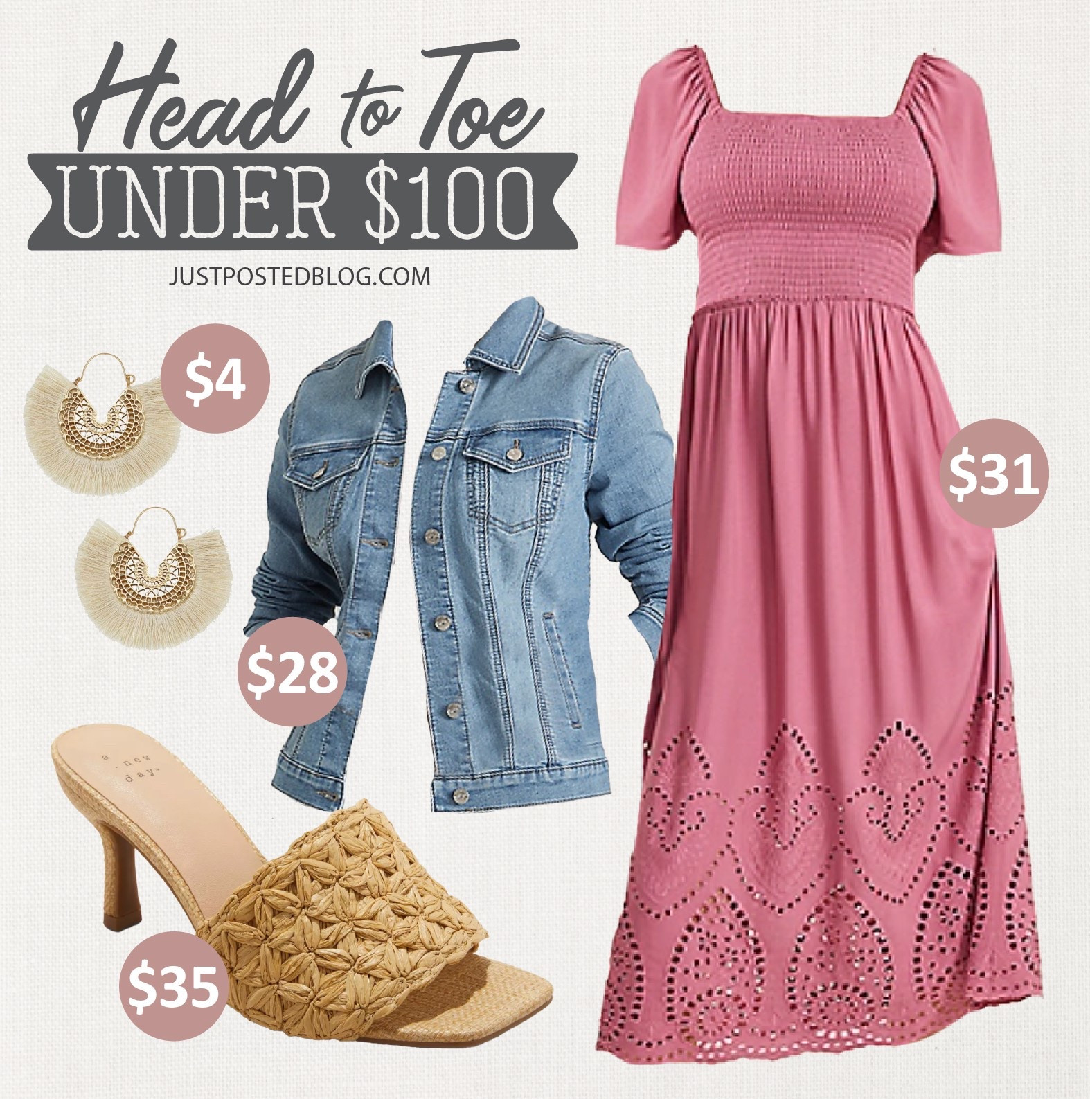 Great Easter look that is head to toe under $100! Love this dress and it’s also available in navy. Easy to dress up or down! 

#LTKSpringSale #LTKWedding #LTKFindsUnder100