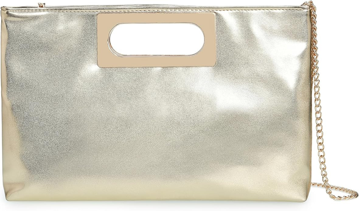 Formal Evening Bag Clutch Purses for Women Evening Purse for Prom Chain Evening Clutch Classy Gol... | Amazon (US)