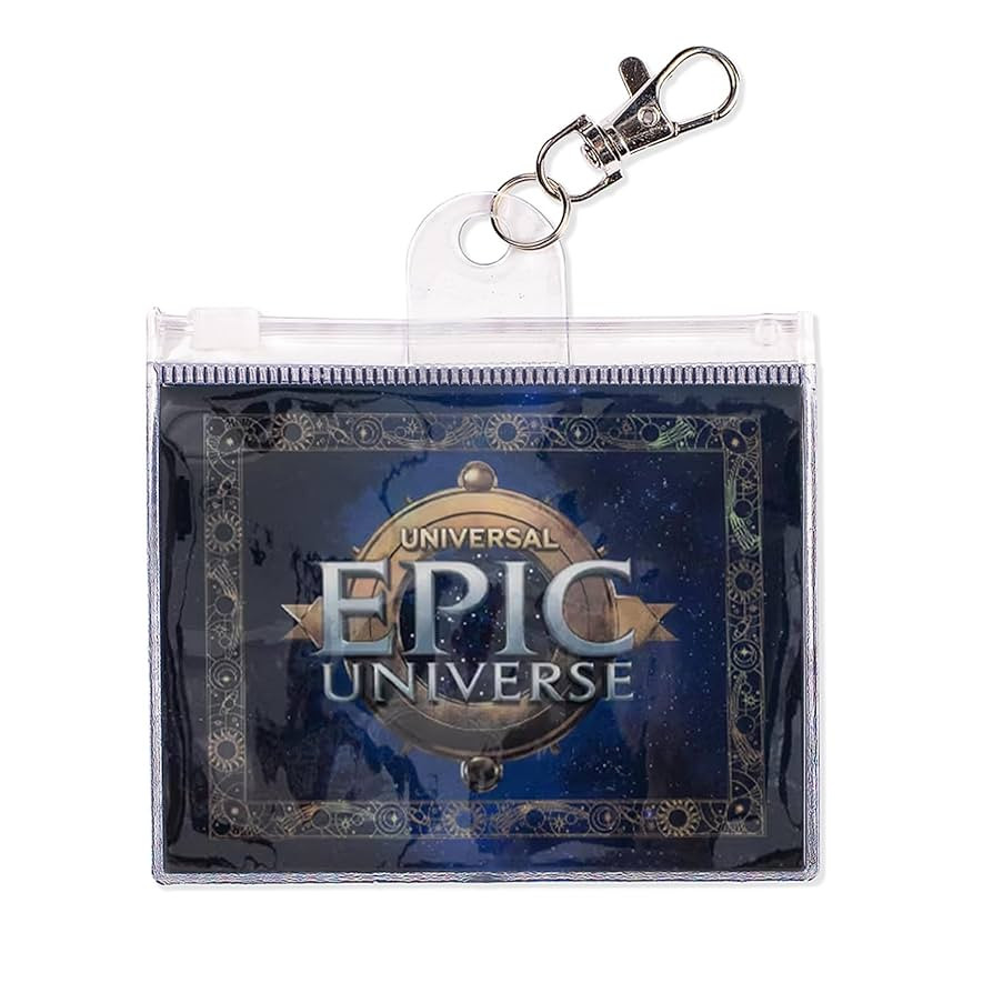 Epic Universe Emblem Lanyard Pouch (4 1/2" x 3 1/2")- Officially Licensed | Amazon (US)