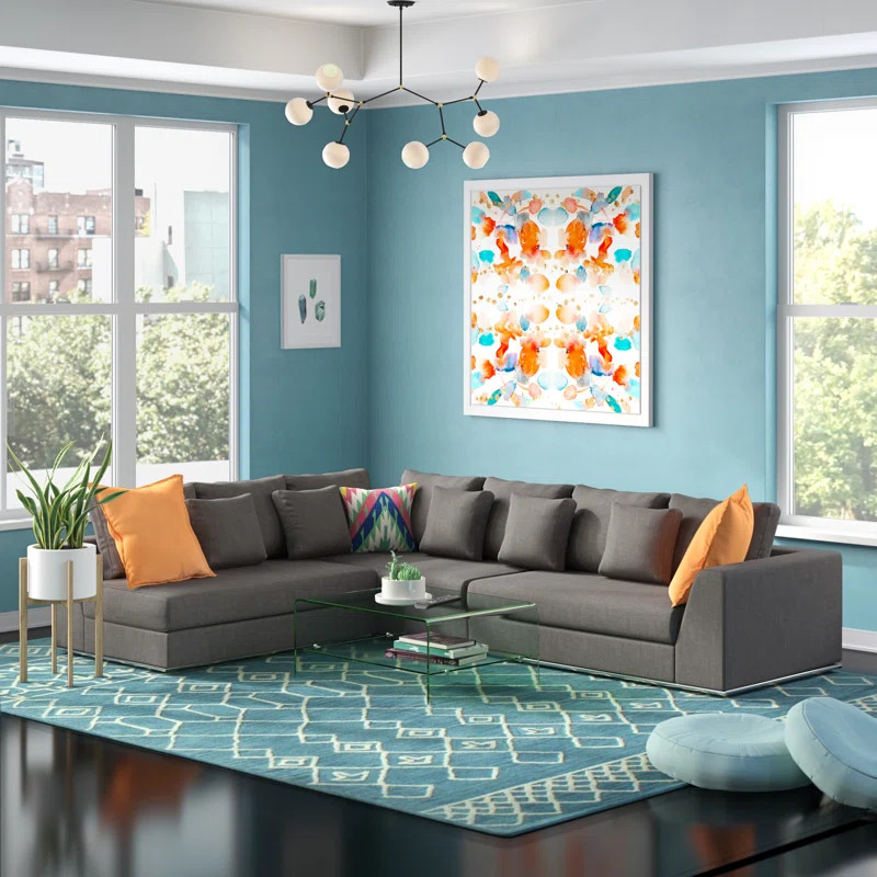 Moore Living 120.5" Modular Sectional | Wayfair North America