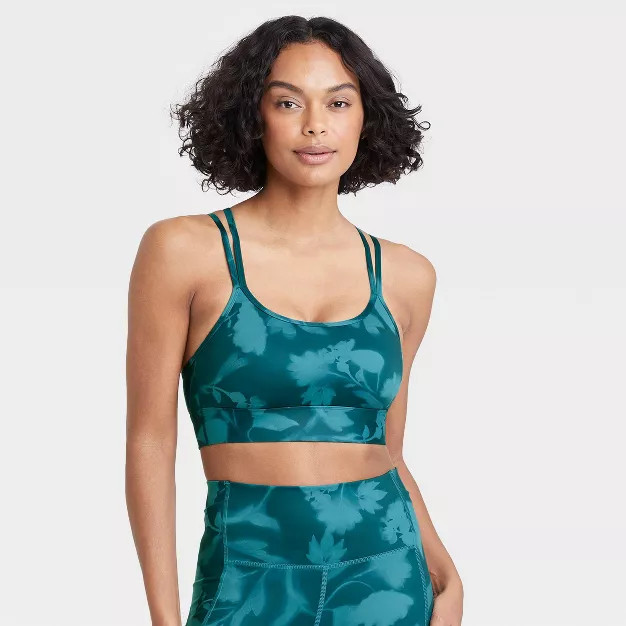 Women's Light Support Strappy Racer Back Bra - All in Motion™ | Target
