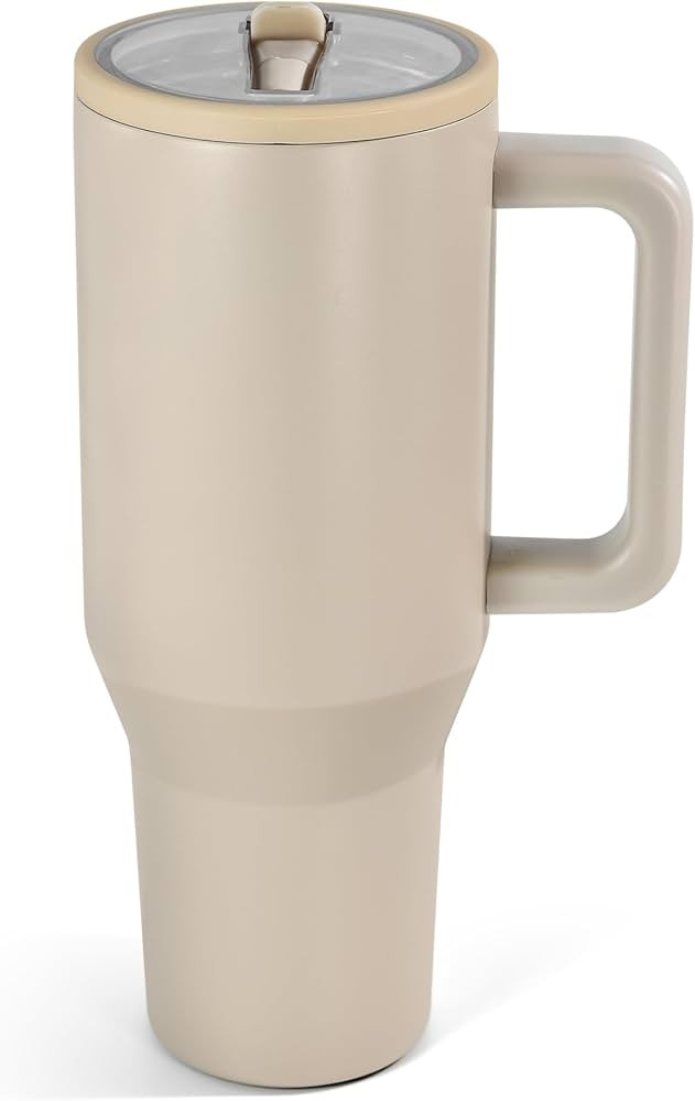 AGH 40 oz Tumbler with Handle and Flip Straw - 100% Leak-Proof Stainless Steel Water Bottle - Tri... | Amazon (US)