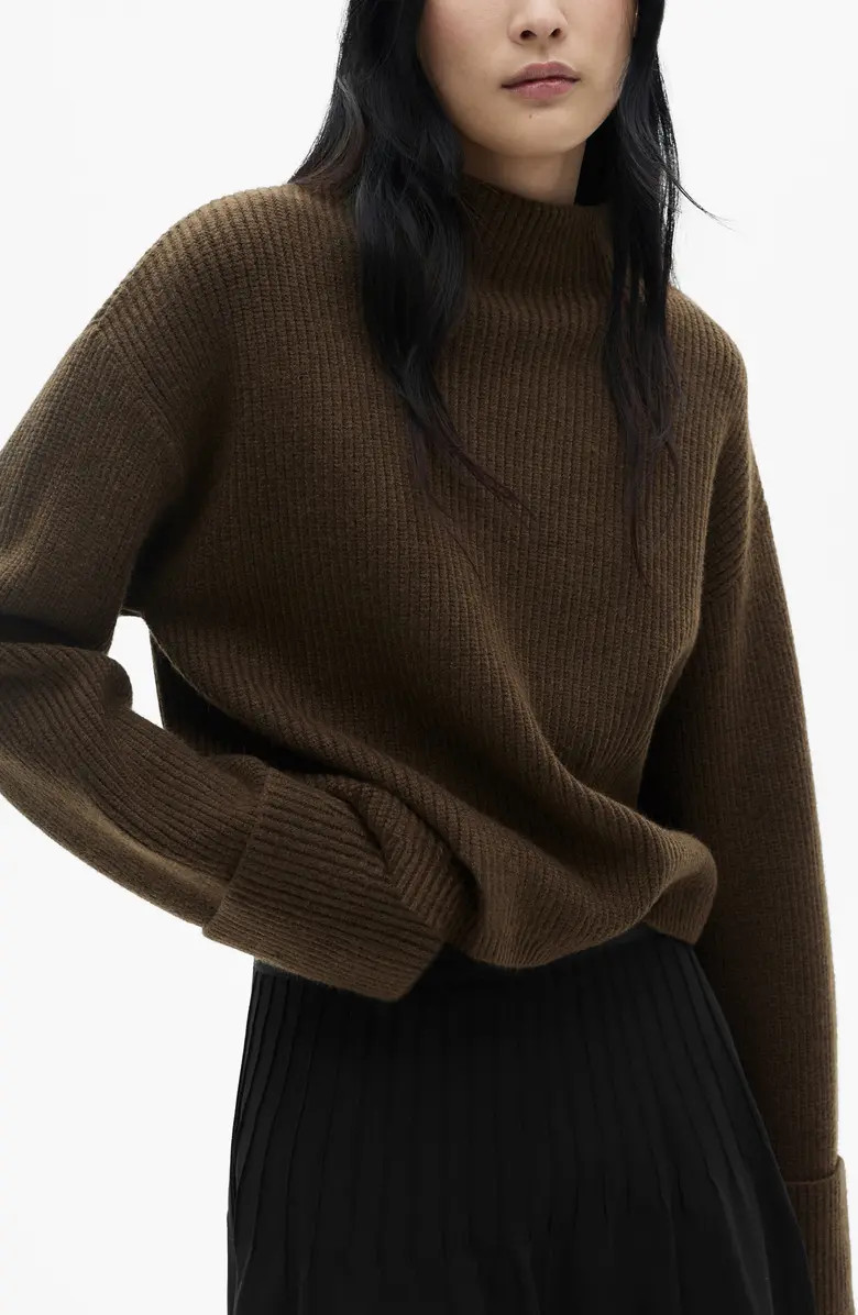 MANGO Mock Neck Sweater | Nordstrom | Nordstrom