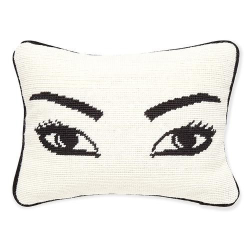 Eyes Needlepoint Throw Pillow | Jonathan Adler